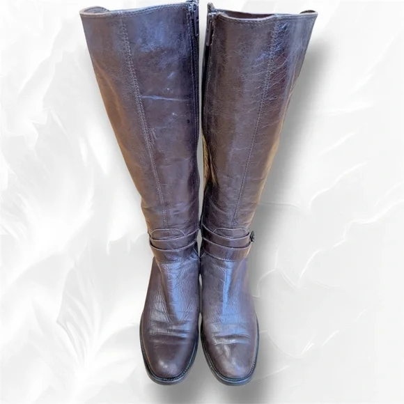 Artica Shoes Artica Brown Leather Kneehigh Boots Poshmark